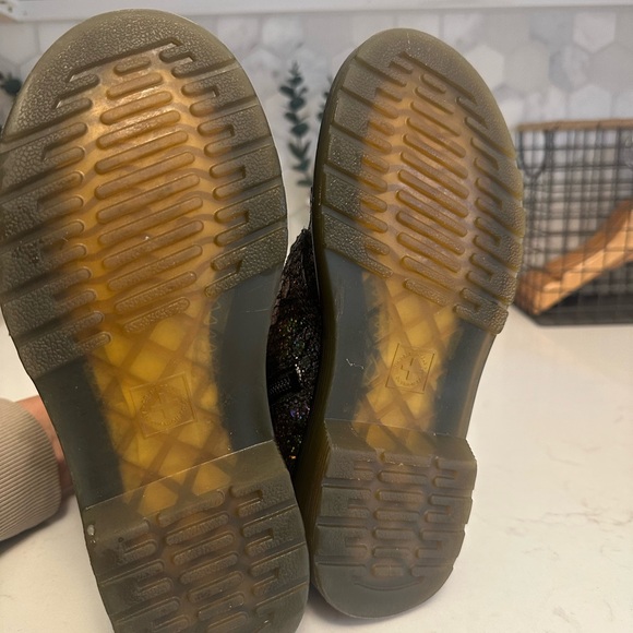 Dr. Martens Black Glitter Boots - Picture 3 of 6